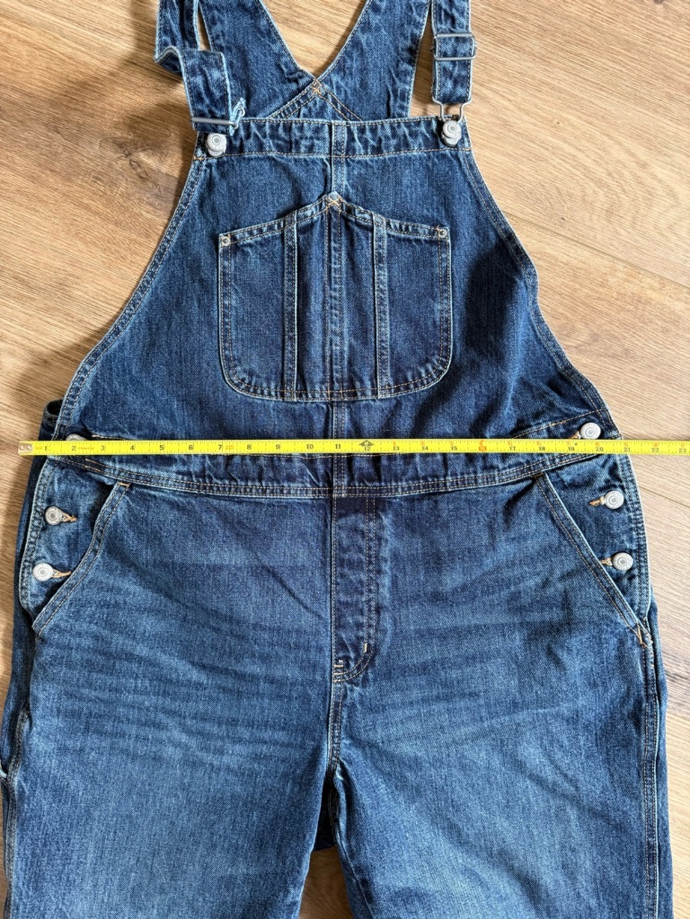 Women’s Old Navy Dark Blue Denim Overalls size 16 - Picture 5 of 6